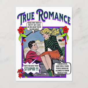 Retro Romance - True Romance - Postcard