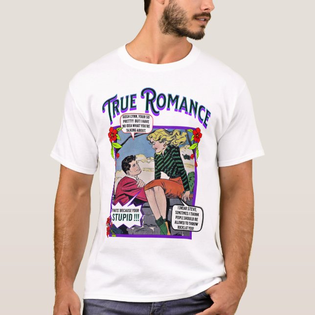 Retro Romance - True Romance - T-shirt Homme (Devant)