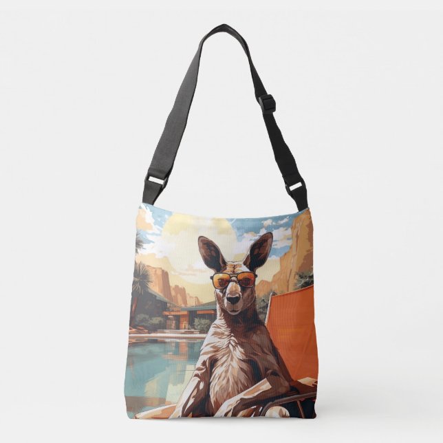 Retro Roo  Crossbody Bag (Front)
