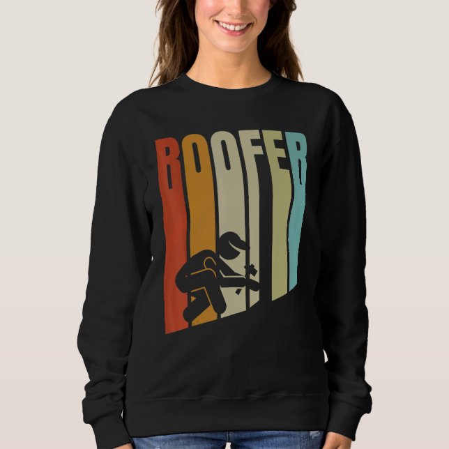 Retro Roofer Roof Mechanic And Roofing Contractor Sweatshirt (Front)