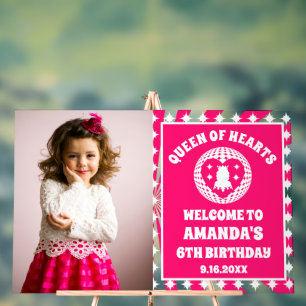 Retro Rose Reine Des Coeurs Anniversaire Photo Bie
