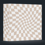 Retro Rose Sand Pink Pastel Warped Chequerboard   Binder<br><div class="desc">Perfect warped chequered design pillow in pastel colours,  full of great vibes. Modern warped checkers in Rose Sand Pink Dusty colour. This nice retro psychedelic design takes you to the wonderland. Warped checks in pastel colours. Twirl and swirl,  twist checks,  chequered pattern</div>