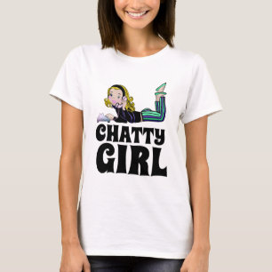 RETRO ROTARY TÉLÉPHONE CHATTY T-SHIRTS FILLES