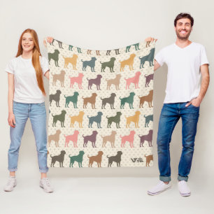 Retro Rottweiler Dog Blanket Gift Dog Lover Throw