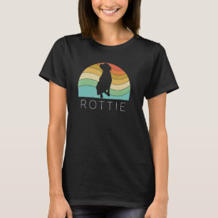 Retro Rottweiler Dog Rottie Puppy Mom Dad Vintage  T-Shirt