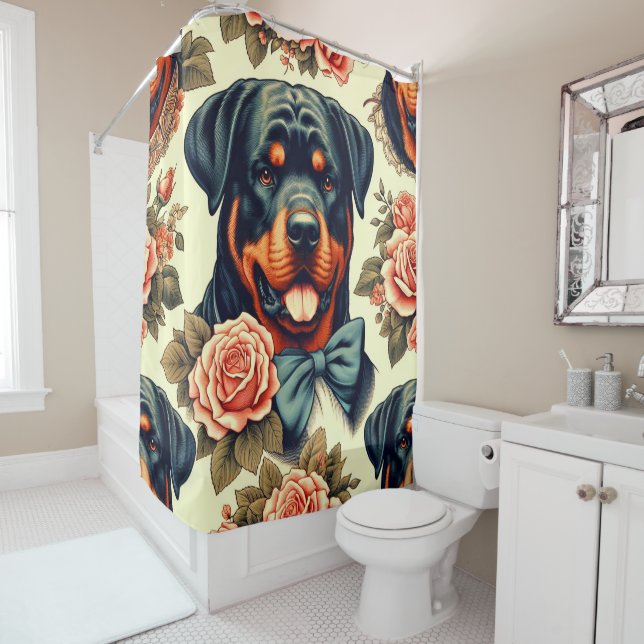 Retro Rottweiler Illustration (In Situ)