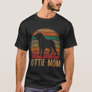 Retro Rottweiler Mom Gift Rott Dog Mother Pet Rott T-Shirt