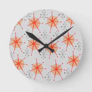 Retro round clock