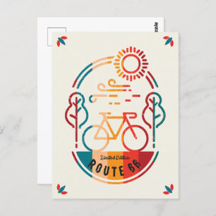 Retro Route 66 Bike Trail  Postcard