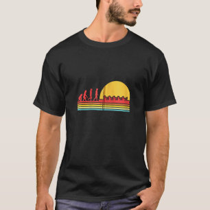 Retro Rowing Evolution Rowboat Paddling Canoeing K T-Shirt