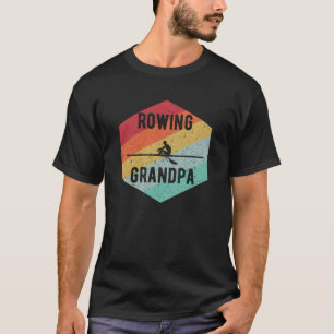 Retro Rowing Grandpa 70's Rowers Gift T-Shirt