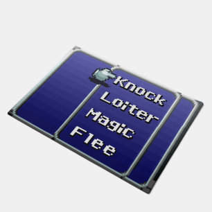 Retro RPG Menu Door Mat 18" x 24" (16-bit)