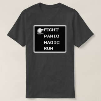 Retro RPG Menu T-Shirt (8-bit)