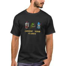 Retro RPG Shirt - Choose Your Class