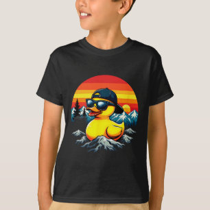Retro Rubber Duck Sungles Mountaineering Camping T-Shirt