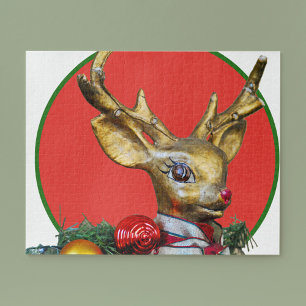 Retro Rudolph Jigsaw Puzzle