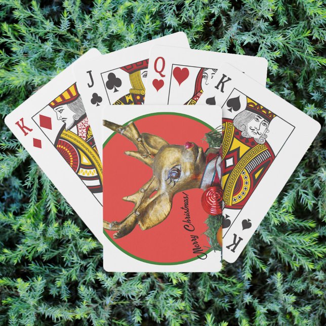Retro Rudolph  Playing Cards (Creator Uploaded)