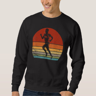 Retro Runner Vintage Runner Silhouette Running 60 Sweatshirt