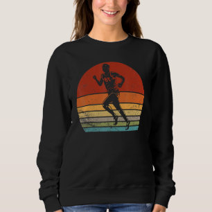 Retro Runner Vintage Runner Silhouette Running 60 Sweatshirt