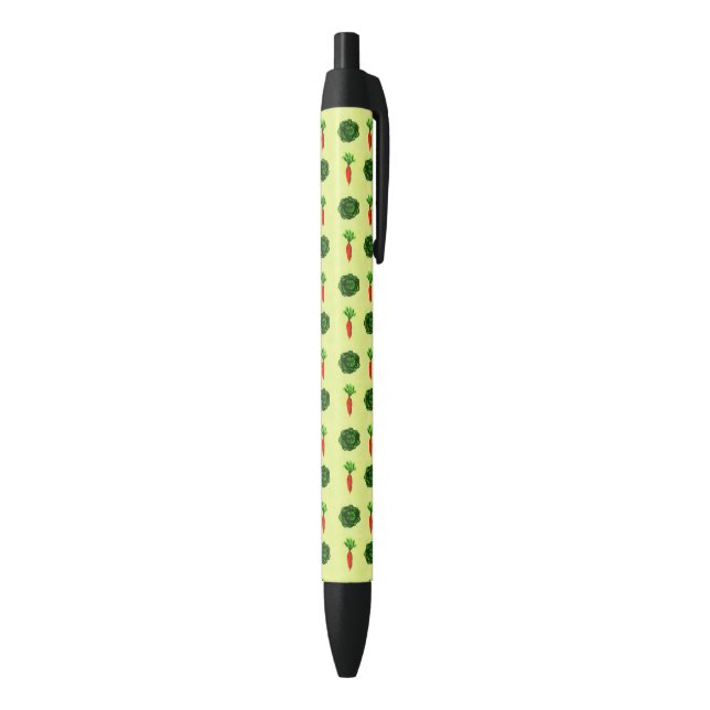 Retro Rustic Greenery Vegetable Garden Watercolor Black Ink Pen (Bottom (Vertical))