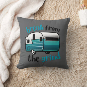 Retro RV Teal BFTG Pillow