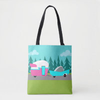 Rétro sac fourre-tout à impression de