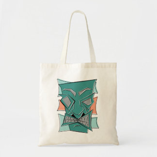 Rétro sac fourre-tout angulaire à masque de Tiki