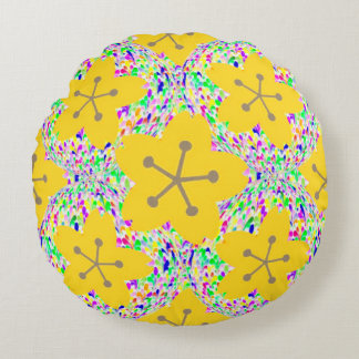Retro Sakura Round Pillow