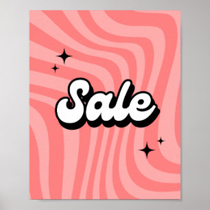 Retro Sale Sign, Boutique Retail Sale  Poster