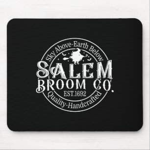 Retro Salem Broom Company Est 1692 Machusetts Hall Mouse Pad
