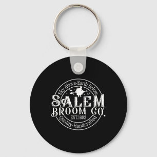 Retro Salem Broom Company Est 1692 Massachusetts H Keychain