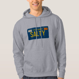 Retro Salty 1969 California License Plate Graphic Hoodie