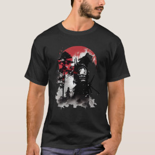 Retro Samurai Warrior Sword Japanese Ninja   1 T-Shirt