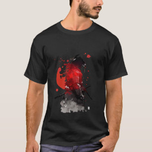 Retro Samurai Warrior Sword Japanese Ninja   4 T-Shirt