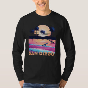 Retro San Diego California Souvenir Surf T-Shirt