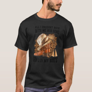 Retro Sand In My Boots Western Cowgirls Cowboy Boo T-Shirt