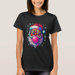 Retro Santa Christmas Pink Bubble Gum Sunglasses K T-Shirt<br><div class="desc">Retro Santa Christmas Pink Bubble Gum Sunglasses Kids Youth</div>