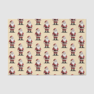 Retro Santa Christmas Tissue Paper