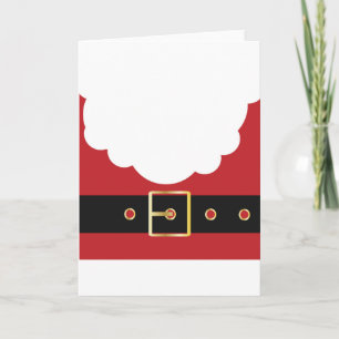 retro santa claus holiday card