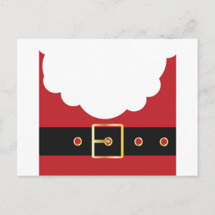 retro santa claus holiday postcard
