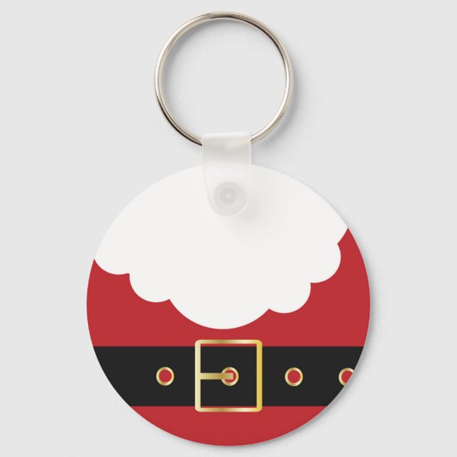 retro santa claus keychain (Front)