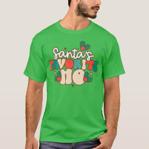 Retro Santa Claus Merry Christmas Holiday Christma T-Shirt