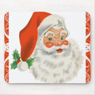 Retro Santa Claus Mouse Pad