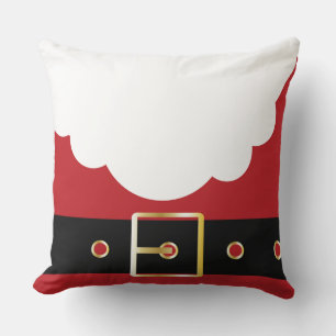 retro santa claus throw pillow