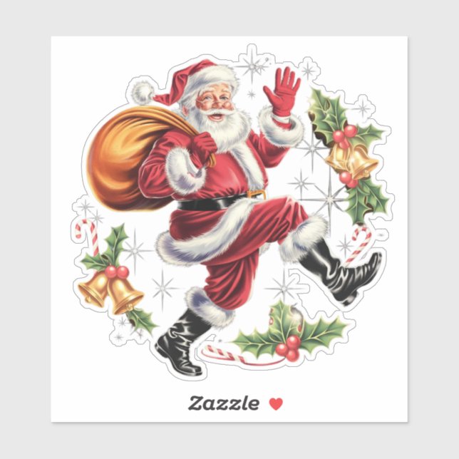 Retro Santa Claus with a Festive Twist (Sheet)