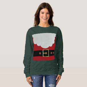 retro santa claus womens sweatshirt