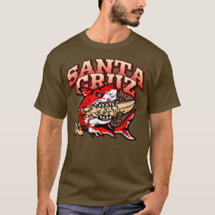 Retro Santa Cruz California Great White Shark Vs,  T-Shirt