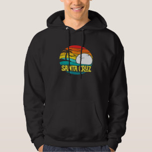 Retro Santa Cruz Sun Surf 80s Graphic Hoodie