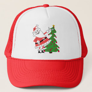 Retro Santa Holiday Tshirts and Gifts Trucker Hat