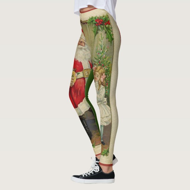 RETRO SANTA  Leggings (Left)